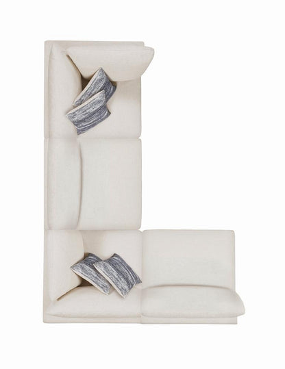 Serene Upholstered Corner Beige - 551322 - Bien Home Furniture &amp; Electronics