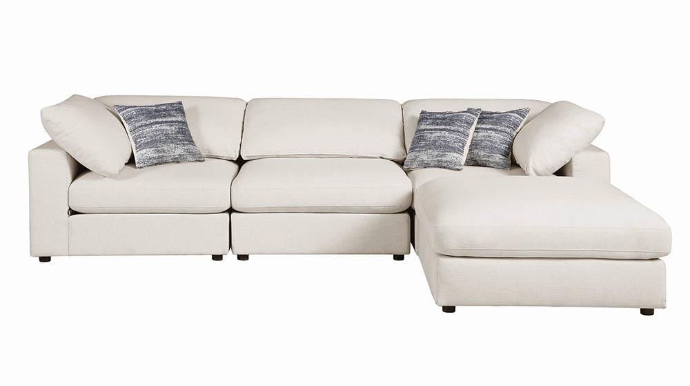 Serene Upholstered Corner Beige - 551322 - Bien Home Furniture &amp; Electronics