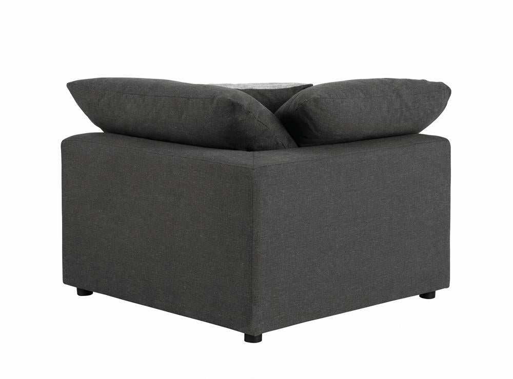 Serene Upholstered Corner Charcoal - 551325 - Bien Home Furniture &amp; Electronics