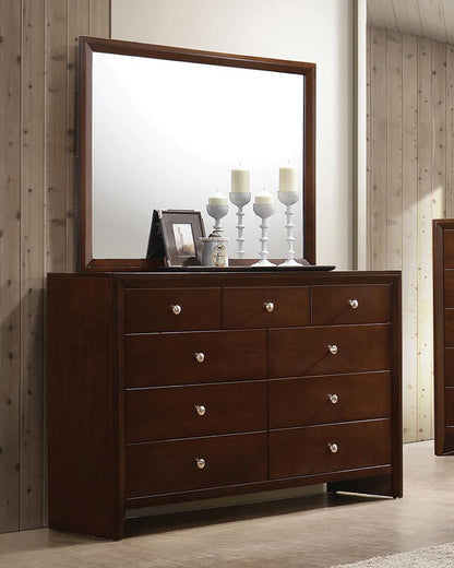 Serenity Rich Merlot Rectangle Dresser Mirror - 201974 - Bien Home Furniture &amp; Electronics