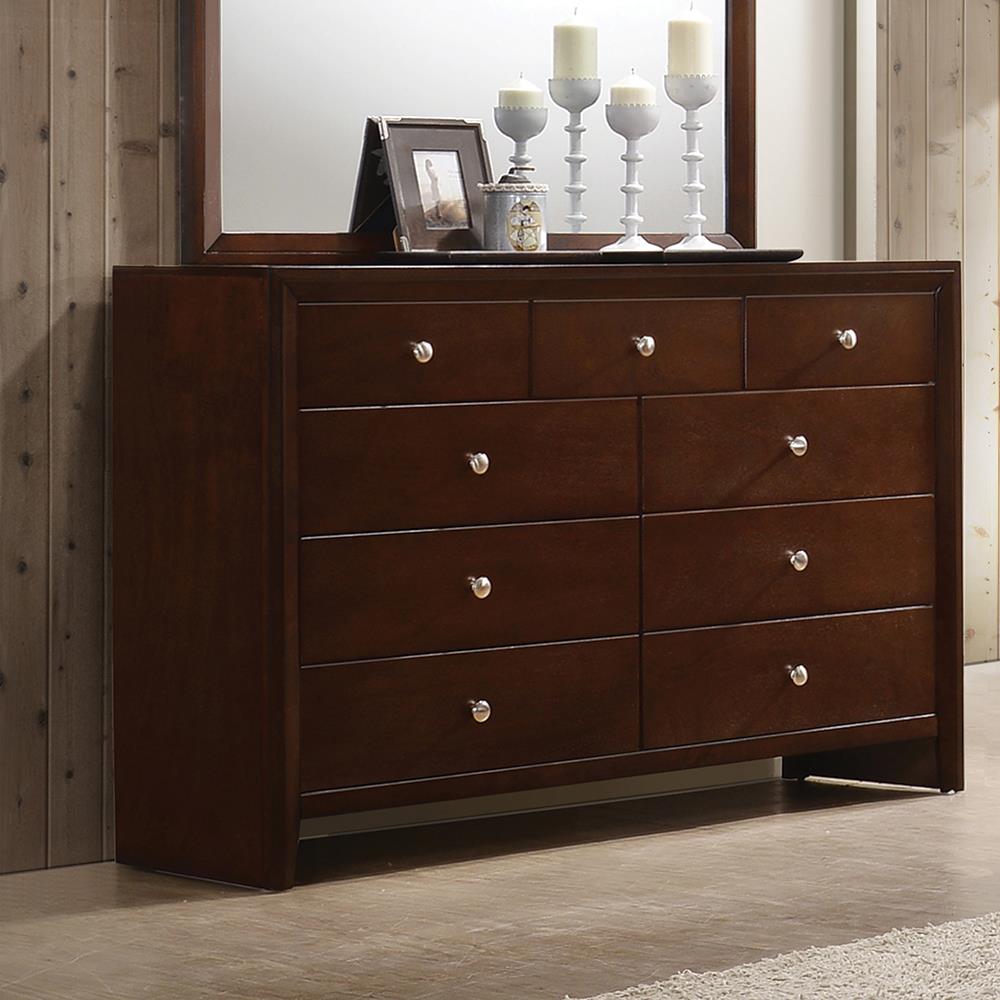 Serenity Rich Merlot Rectangular 9-Drawer Dresser - 201973 - Bien Home Furniture &amp; Electronics