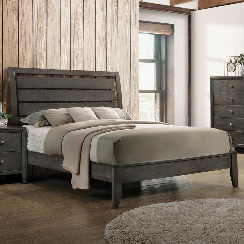 Serenity Twin Panel Bed Mod Gray - 215841T - Bien Home Furniture &amp; Electronics