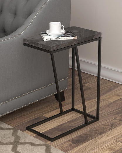 Sergio Rustic Gray Chevron Rectangular Accent Table - 931146 - Bien Home Furniture &amp; Electronics