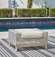 Seton Creek Gray Outdoor Ottoman with Cushion - P798-814 - Bien Home Furniture & Electronics