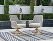 Seton Creek Gray Outdoor Swivel Dining Chair (Set of 2) - P798-602A - Bien Home Furniture & Electronics
