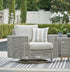 Seton Creek Gray Outdoor Swivel Lounge with Cushion - P798-821 - Bien Home Furniture & Electronics