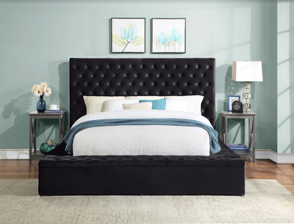 SH250BLK-1* (3)QUEEN UPHL BED - SH250BLK-1* - Bien Home Furniture &amp; Electronics