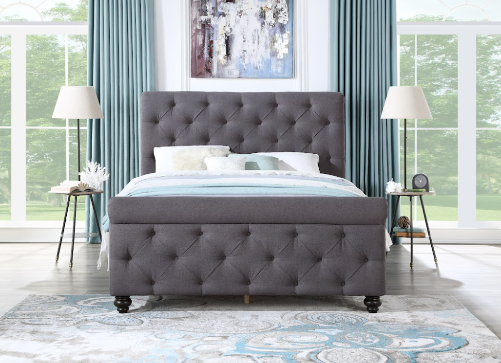 SH290KDGR* DARK Gray FAB EK BED - SH290KDGR* - Bien Home Furniture &amp; Electronics