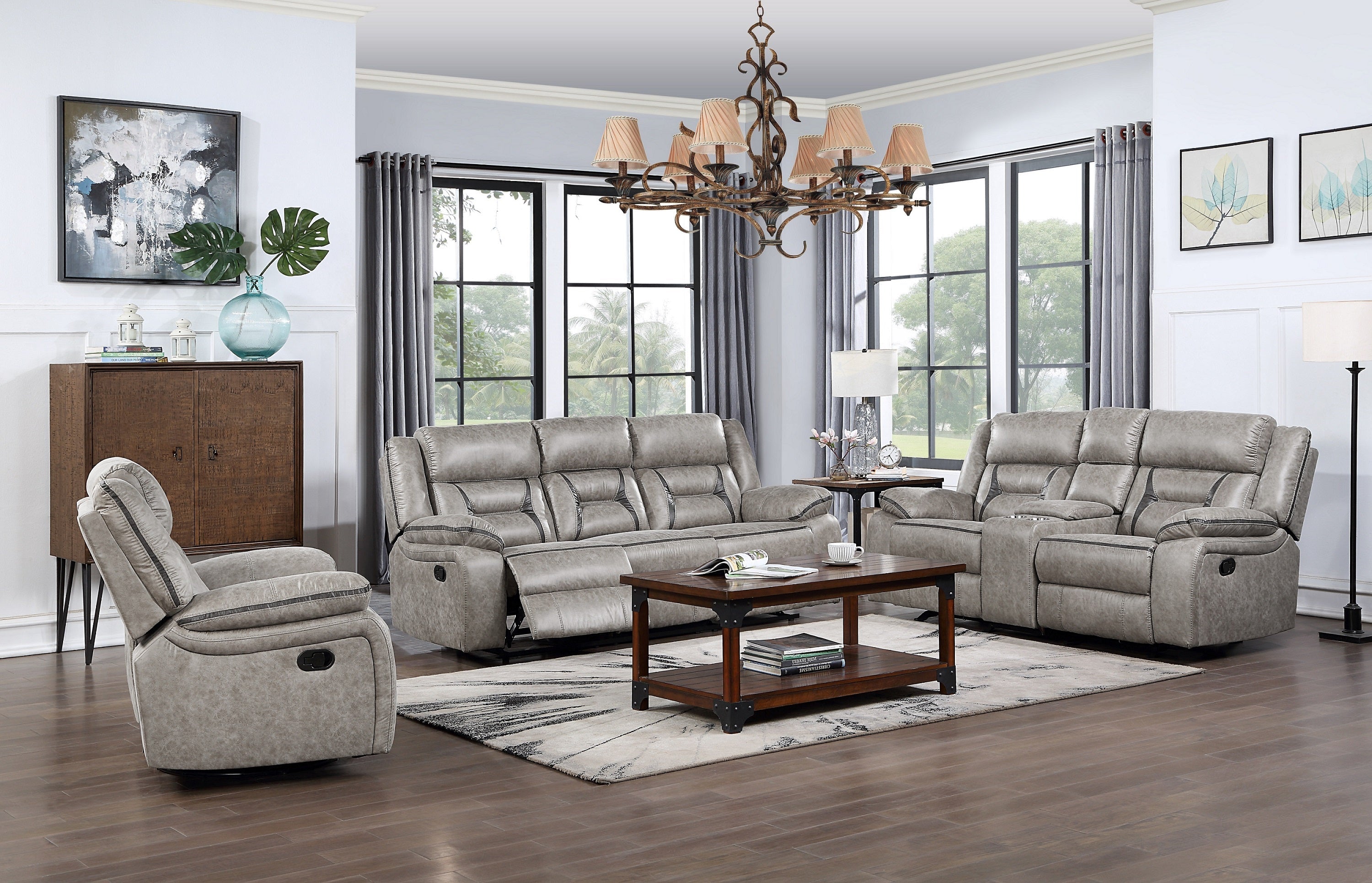 SH3219BGE*2 2PC SET: SOFA, LOVE - SH3219BGE*2 - Bien Home Furniture &amp; Electronics