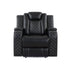 SH8895BLK-1 PW RECLN CHAIR W/ PW HEADREST, LED LIGHT - SH8895BLK-1 - Bien Home Furniture & Electronics