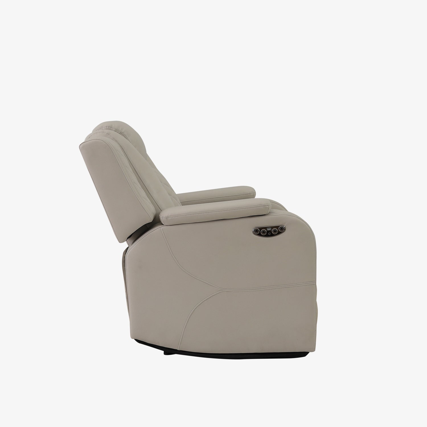 SH8895GRW-1 PW RECLN CHAIR W/ PW HEADREST, LED LIGHT, GRAY WHITE - SH8895GRW-1 - Bien Home Furniture &amp; Electronics