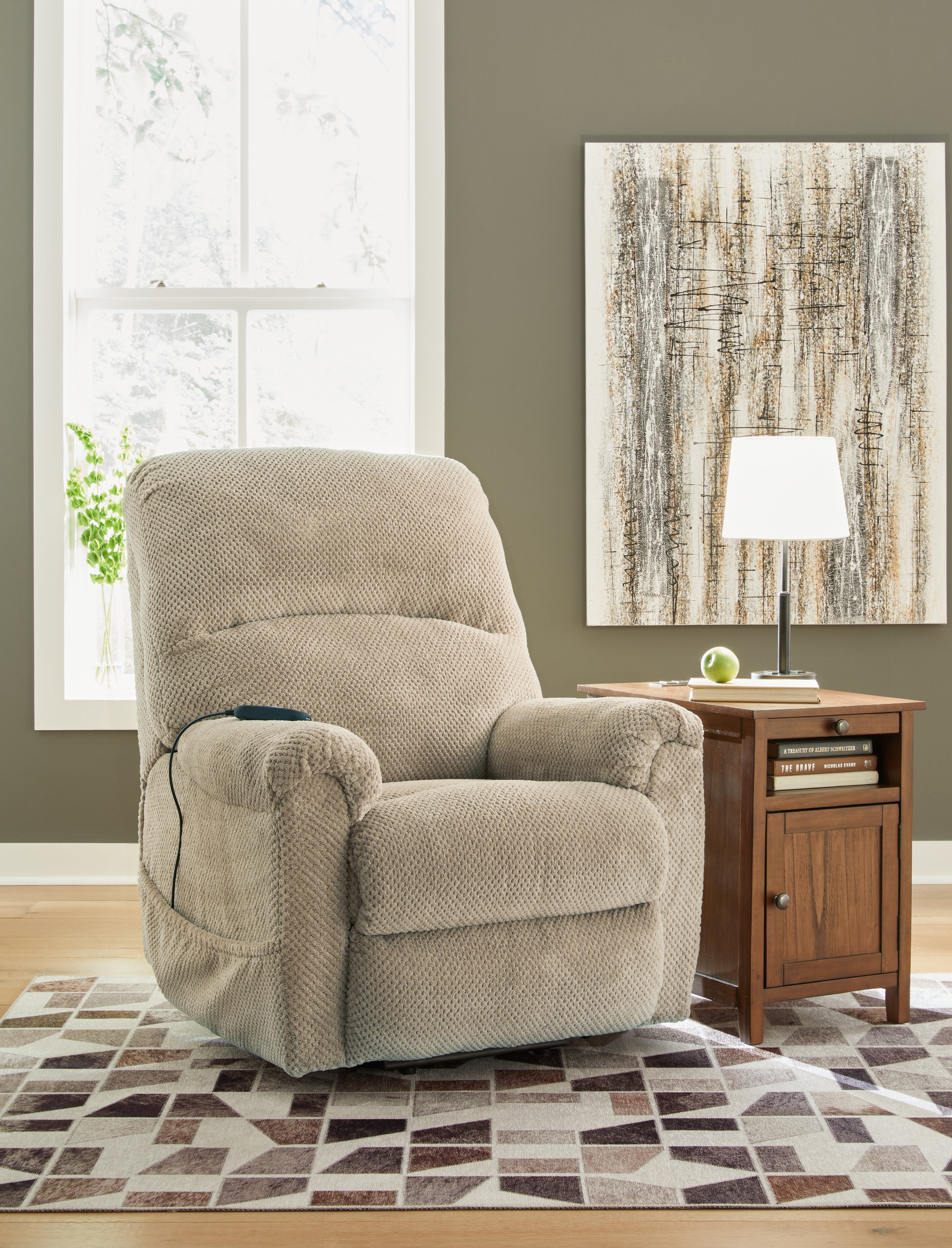 Shadowboxer Toast Power Lift Recliner - 4710312 - Bien Home Furniture &amp; Electronics