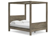 Shallifer Brown Queen Canopy Bed - SET | EB1104-161 | EB1104-171 | EB1104-198 - Bien Home Furniture & Electronics