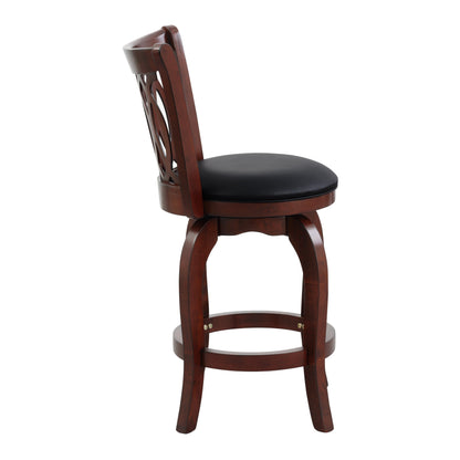 Shapel Dark Cherry Swivel Counter Height Chair - 1133-24S - Bien Home Furniture &amp; Electronics