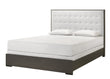 Sharpe Brown Full Upholstered Panel Bed - SET | B4100-F-HB | B4100-F-FB | B4100-FT-RAIL | - Bien Home Furniture & Electronics