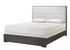 Sharpe Brown Twin Upholstered Panel Bed - SET | B4100-T-HB | B4100-T-FB | B4100-FT-RAIL | - Bien Home Furniture & Electronics