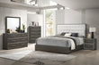 Sharpe Brown Upholstered Panel Bedroom Set - SET | B4100-Q-HB | B4100-Q-FB | B4100-KQ-RAIL | B4100-2 | B4100-4 - Bien Home Furniture & Electronics