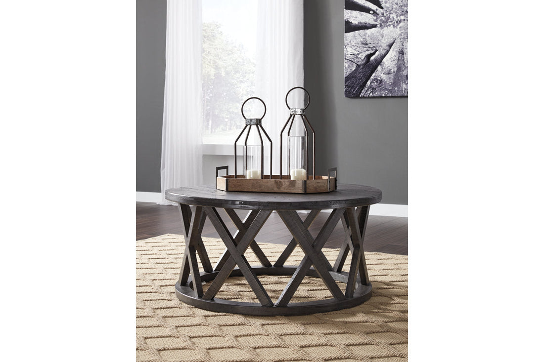 Sharzane Grayish Brown Coffee Table - T711-8 - Bien Home Furniture &amp; Electronics