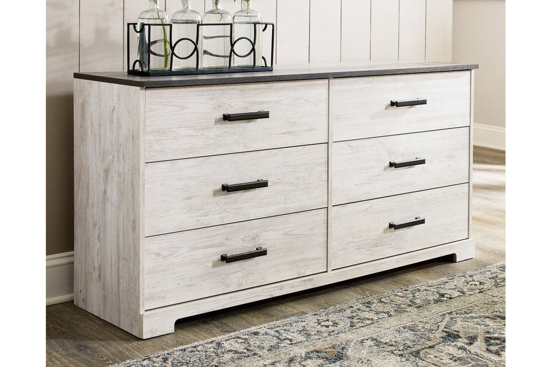 Shawburn Whitewash/Charcoal Gray Dresser - EB4121-131 - Bien Home Furniture &amp; Electronics