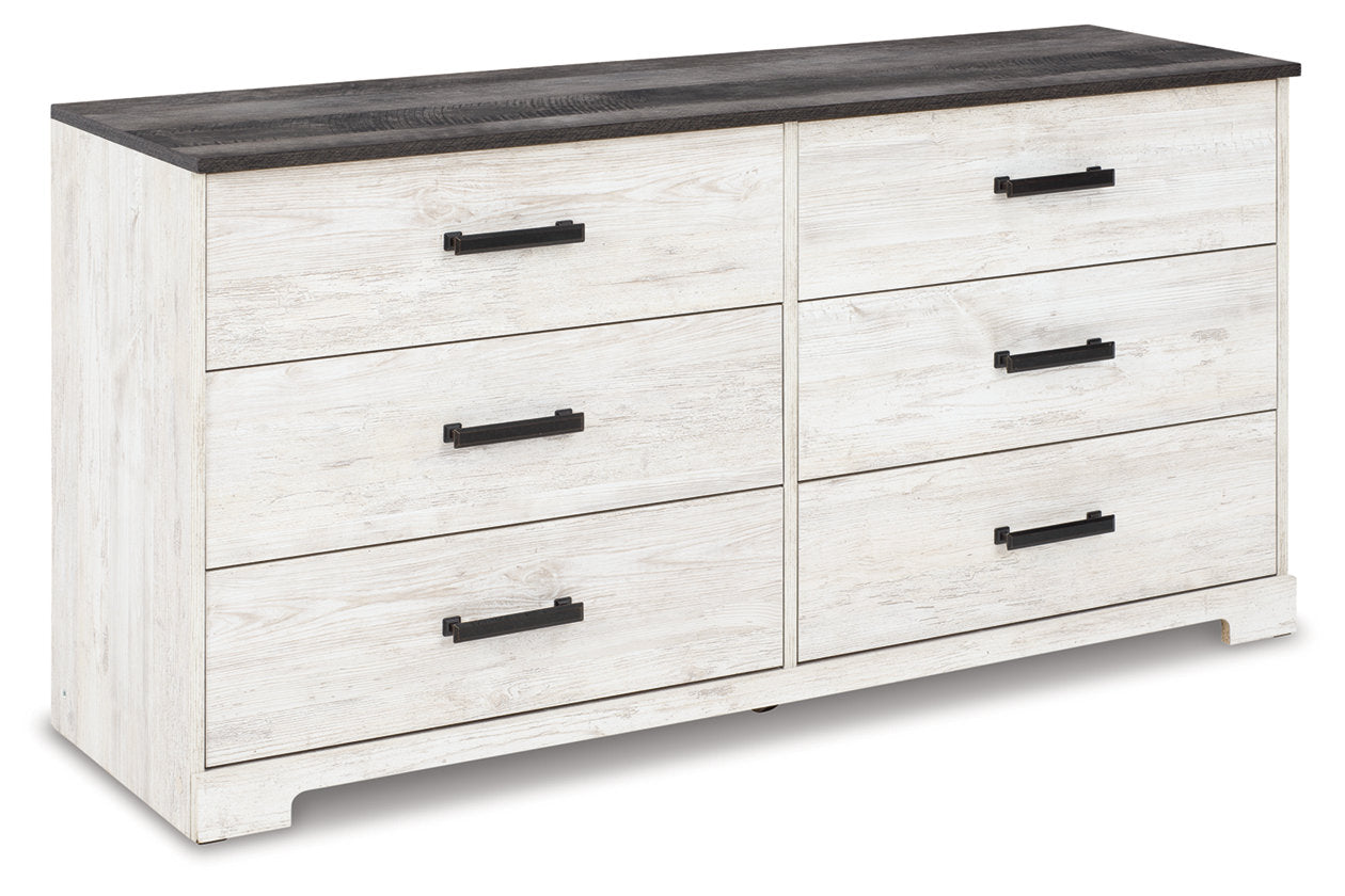 Shawburn Whitewash/Charcoal Gray Dresser - EB4121-131 - Bien Home Furniture &amp; Electronics