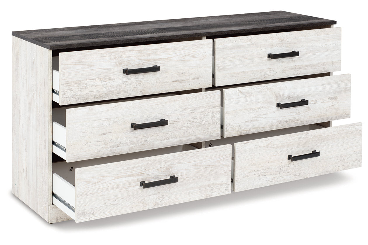 Shawburn Whitewash/Charcoal Gray Dresser - EB4121-131 - Bien Home Furniture &amp; Electronics