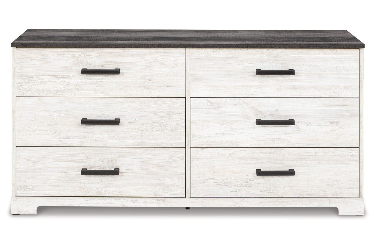 Shawburn Whitewash/Charcoal Gray Dresser - EB4121-131 - Bien Home Furniture &amp; Electronics
