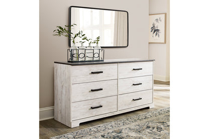 Shawburn Whitewash/Charcoal Gray Dresser - EB4121-131 - Bien Home Furniture &amp; Electronics