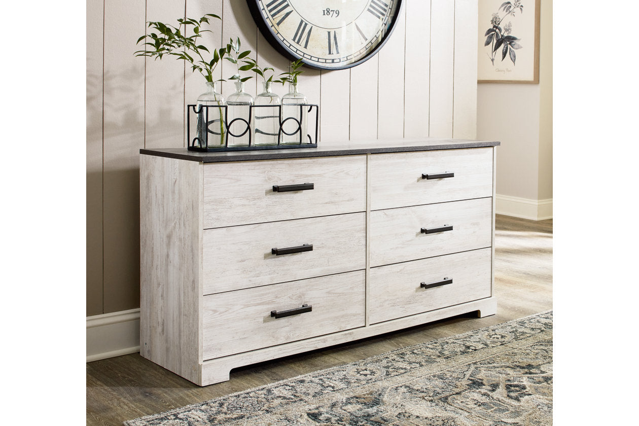 Shawburn Whitewash/Charcoal Gray Dresser - EB4121-231 - Bien Home Furniture &amp; Electronics