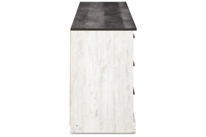 Shawburn Whitewash/Charcoal Gray Dresser - EB4121-231 - Bien Home Furniture &amp; Electronics