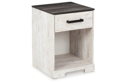 Shawburn Whitewash/Charcoal Gray Nightstand - EB4121-191 - Bien Home Furniture &amp; Electronics