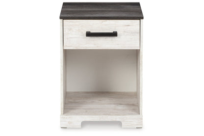 Shawburn Whitewash/Charcoal Gray Nightstand - EB4121-191 - Bien Home Furniture &amp; Electronics