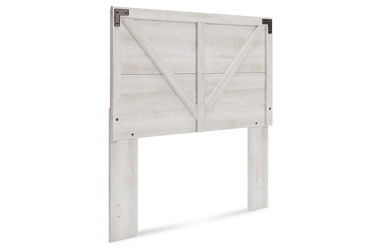 Shawburn Whitewash Full Crossbuck Panel Headboard - EB4121-156 - Bien Home Furniture &amp; Electronics