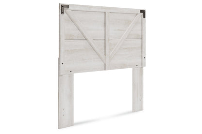 Shawburn Whitewash Full Crossbuck Panel Headboard - EB4121-156 - Bien Home Furniture &amp; Electronics