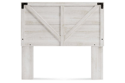 Shawburn Whitewash Full Crossbuck Panel Headboard - EB4121-156 - Bien Home Furniture &amp; Electronics