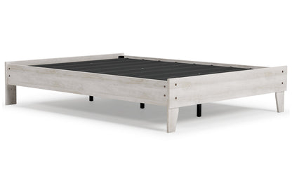 Shawburn Whitewash Full Platform Bed - EB4121-112 - Bien Home Furniture &amp; Electronics