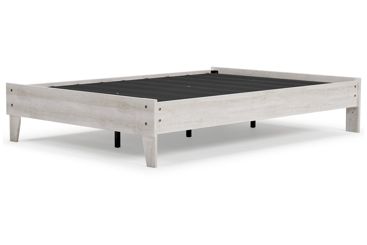 Shawburn Whitewash Full Platform Bed - EB4121-112 - Bien Home Furniture &amp; Electronics