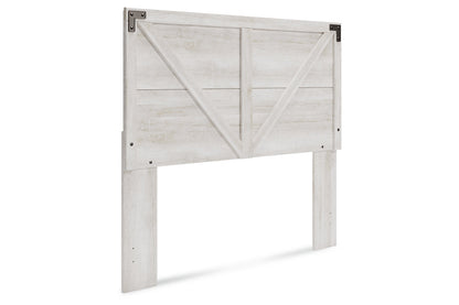 Shawburn Whitewash Queen Crossbuck Panel Headboard - EB4121-157 - Bien Home Furniture &amp; Electronics