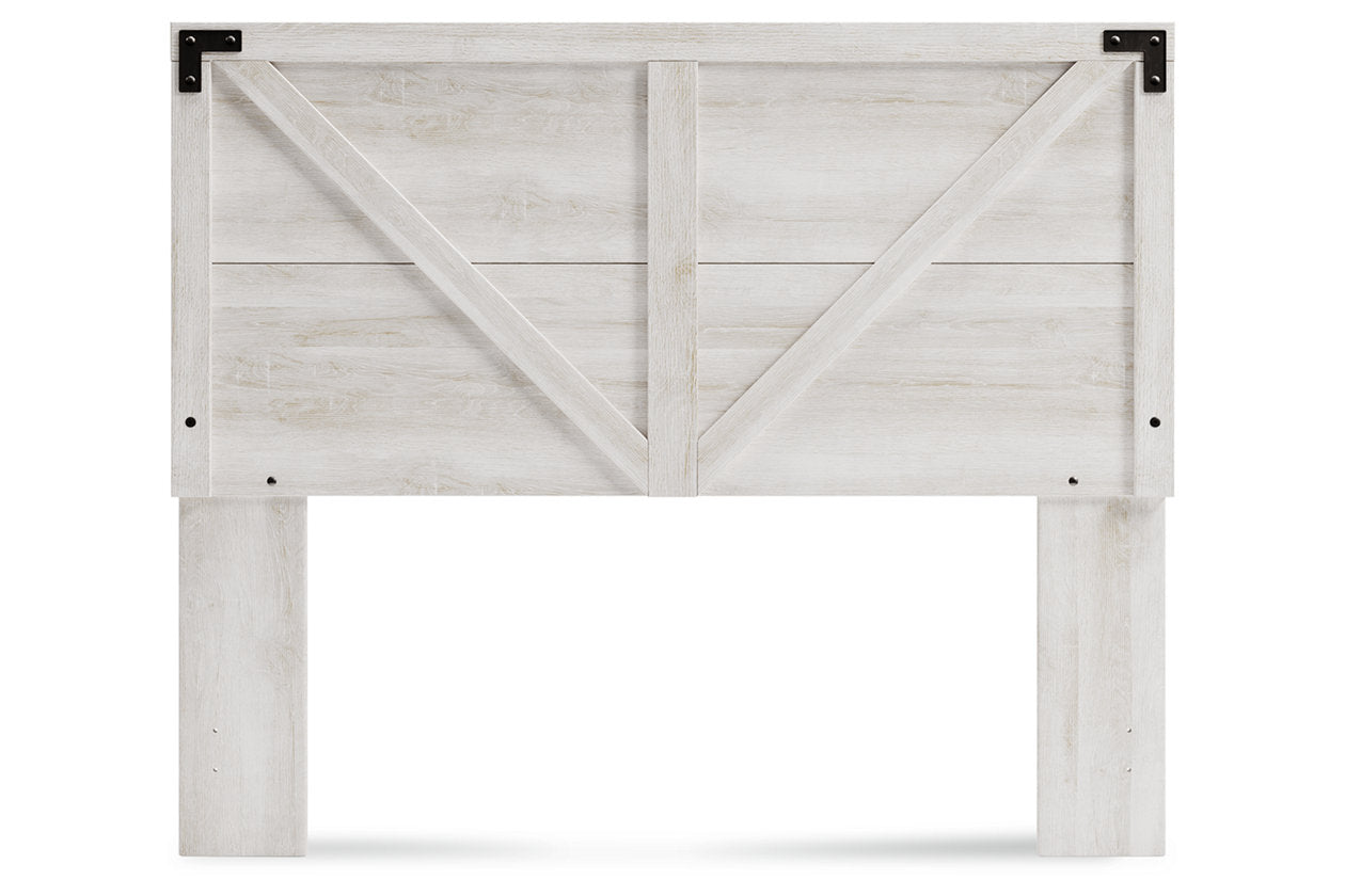 Shawburn Whitewash Queen Crossbuck Panel Headboard - EB4121-157 - Bien Home Furniture &amp; Electronics