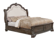 Sheffield Antique Gray King Upholstered Panel Bed - SET | B1120-K-HB | B1120-K-FB | B1120-KQ-RAIL - Bien Home Furniture & Electronics