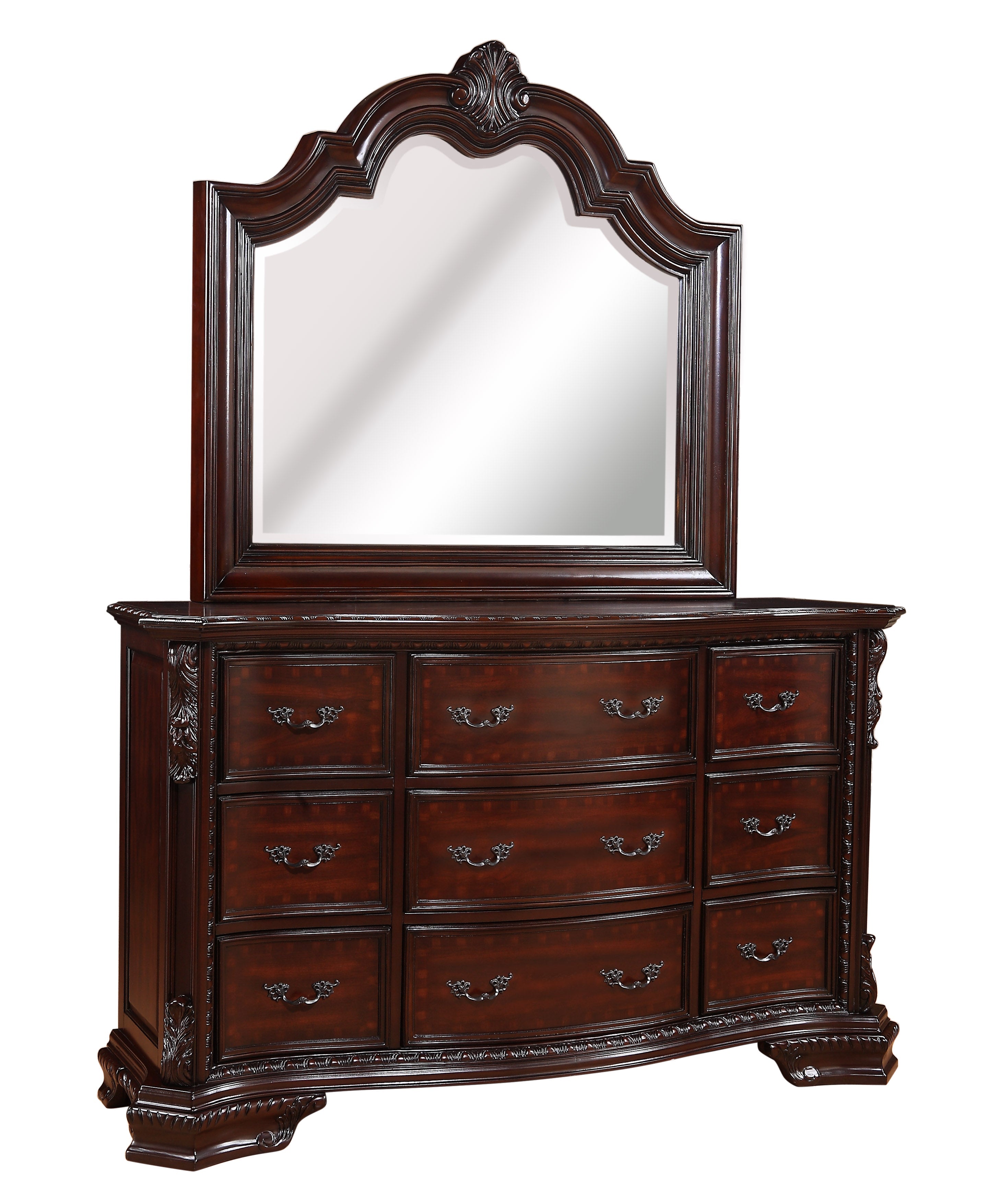 Sheffield Rich Brown Dresser - B1100-1 - Bien Home Furniture &amp; Electronics