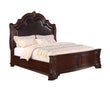 Sheffield Rich Brown Queen Upholstered Panel Bed - SET | B1100-Q-HB | B1100-Q-FB | B1100-Q-RAIL - Bien Home Furniture & Electronics