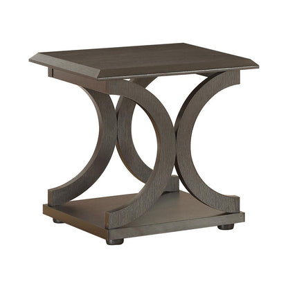 Shelly C-Shaped Base End Table Cappuccino - 703147 - Bien Home Furniture &amp; Electronics