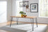 Sherman Natural Acacia/Matte Black Rectangular Dining Table - 190911 - Bien Home Furniture & Electronics