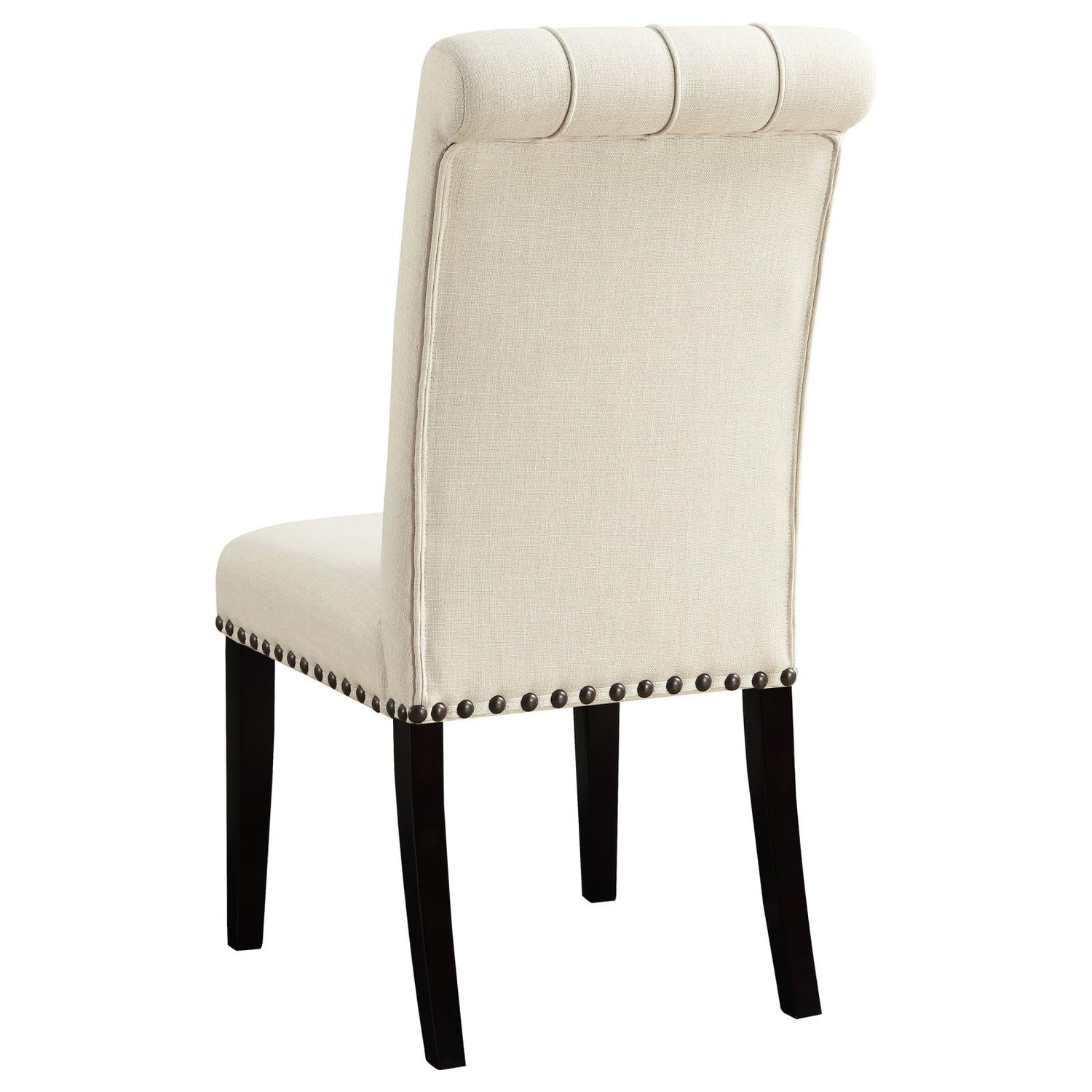 Sherry 5-Piece Round Dining Set with Beige Fabric Chairs - 115490-S5 - Bien Home Furniture &amp; Electronics
