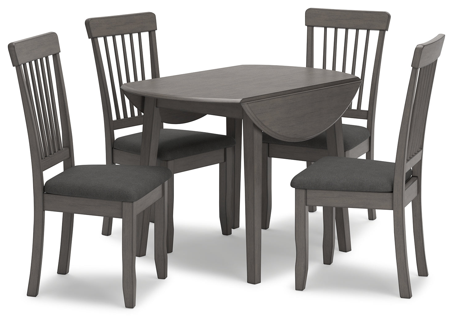 Shullden Gray Drop Leaf Dining Table - D194-15 - Bien Home Furniture &amp; Electronics
