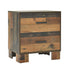 Sidney 2-Drawer Nightstand Rustic Pine - 223142 - Bien Home Furniture & Electronics