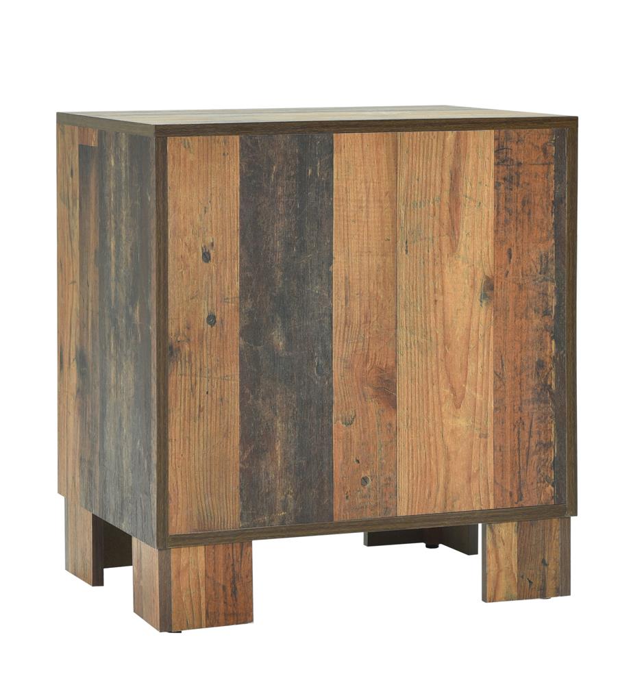 Sidney 2-Drawer Nightstand Rustic Pine - 223142 - Bien Home Furniture &amp; Electronics