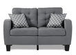 Sinclair Gray Loveseat - 8202GRY-2 - Bien Home Furniture & Electronics