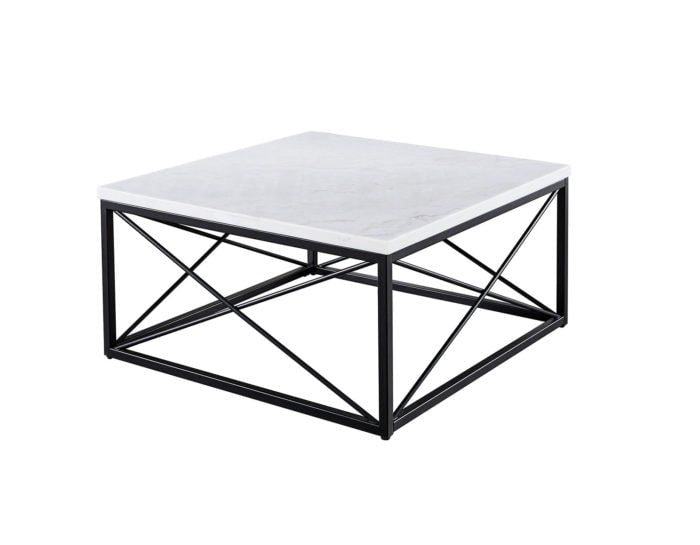 SK200C - White Marble Cocktail Table - SK200C - Bien Home Furniture &amp; Electronics