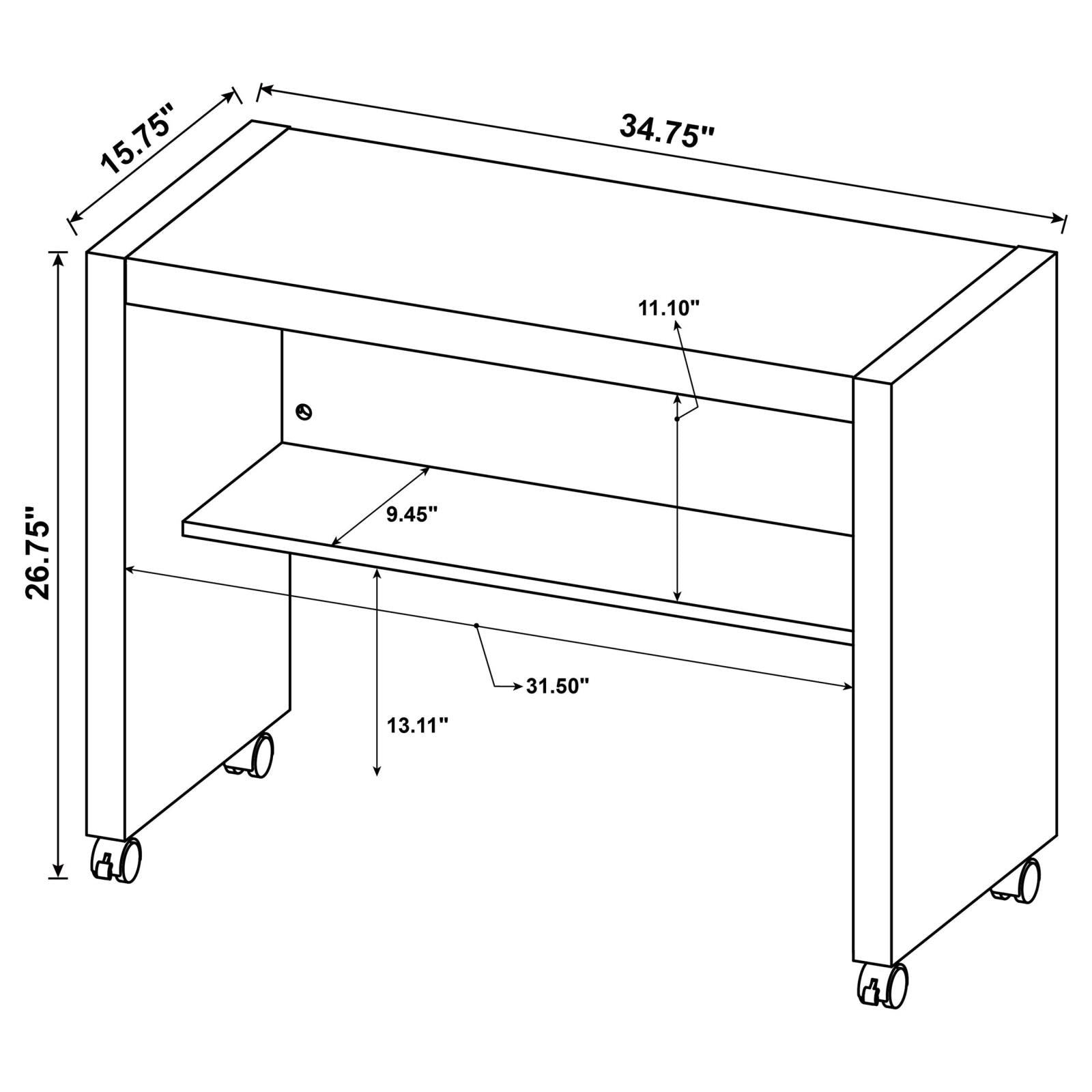 Skeena 3-Piece Desk Set - 800901-S3 - Bien Home Furniture &amp; Electronics